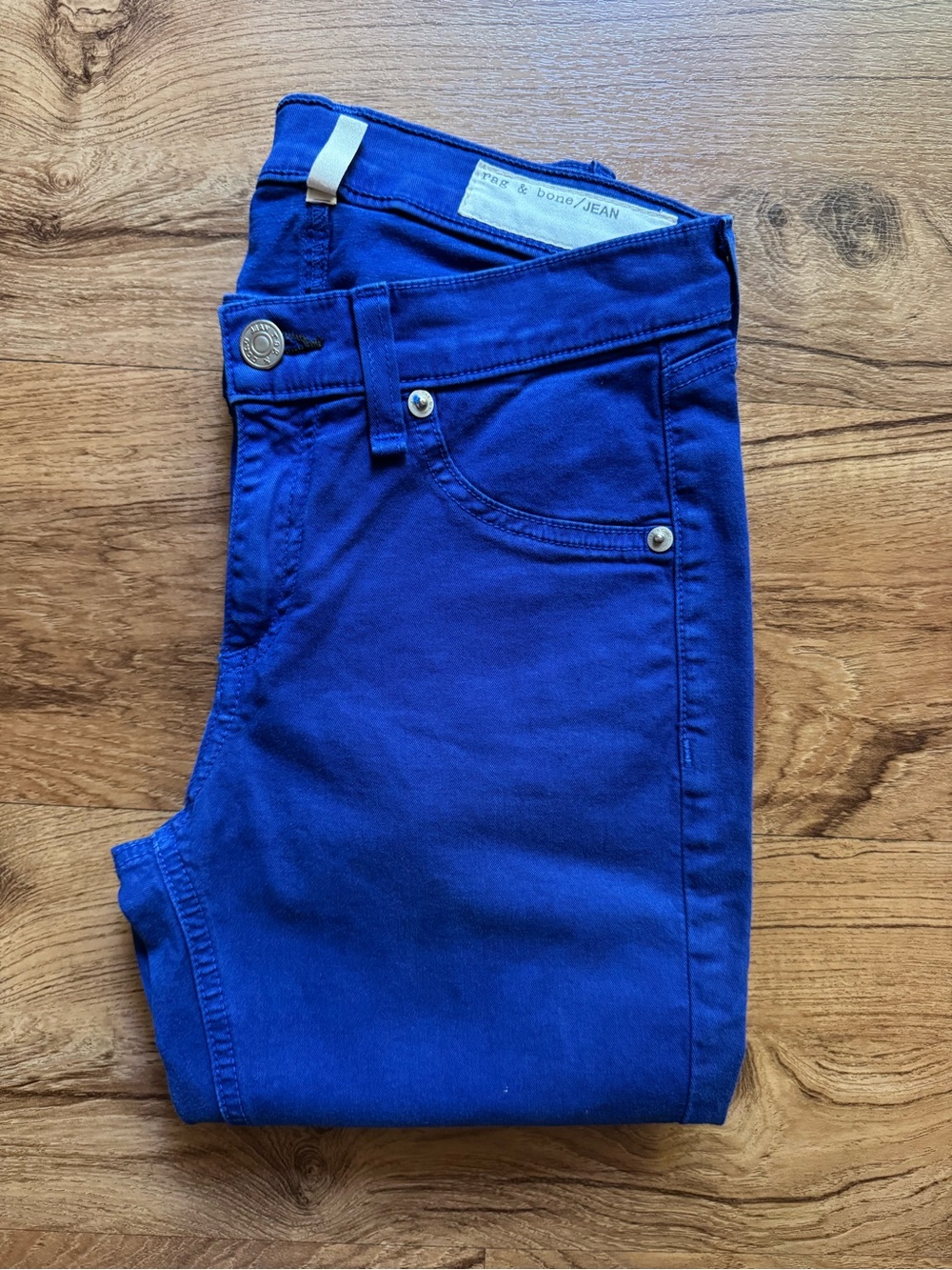 rag & bone Deep Blue Skinny Jeans